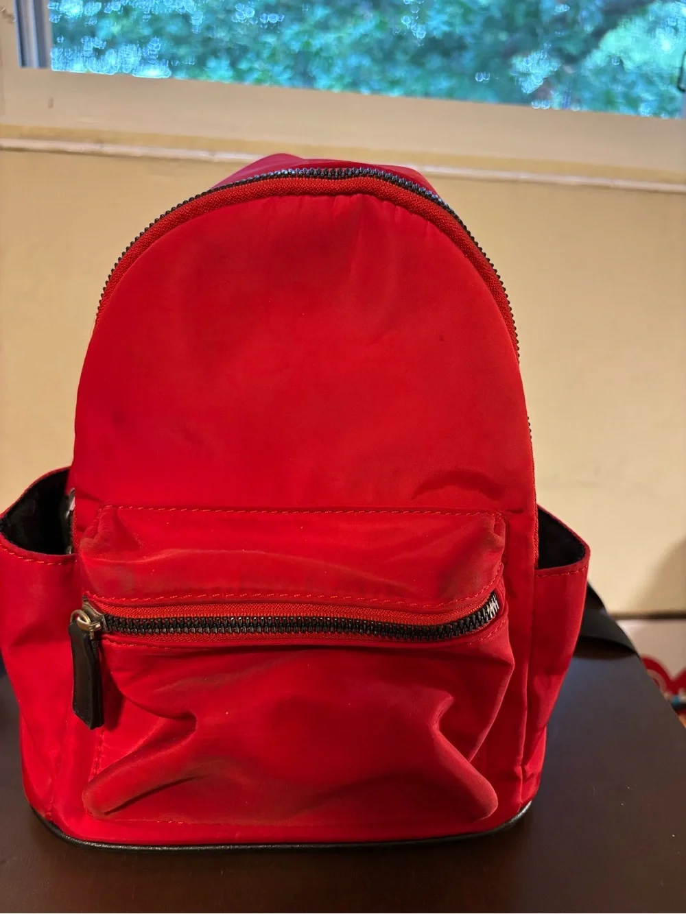 Red Mini Backpack | Primark/Gossi | Front  Pocket | Needs Strap Repair